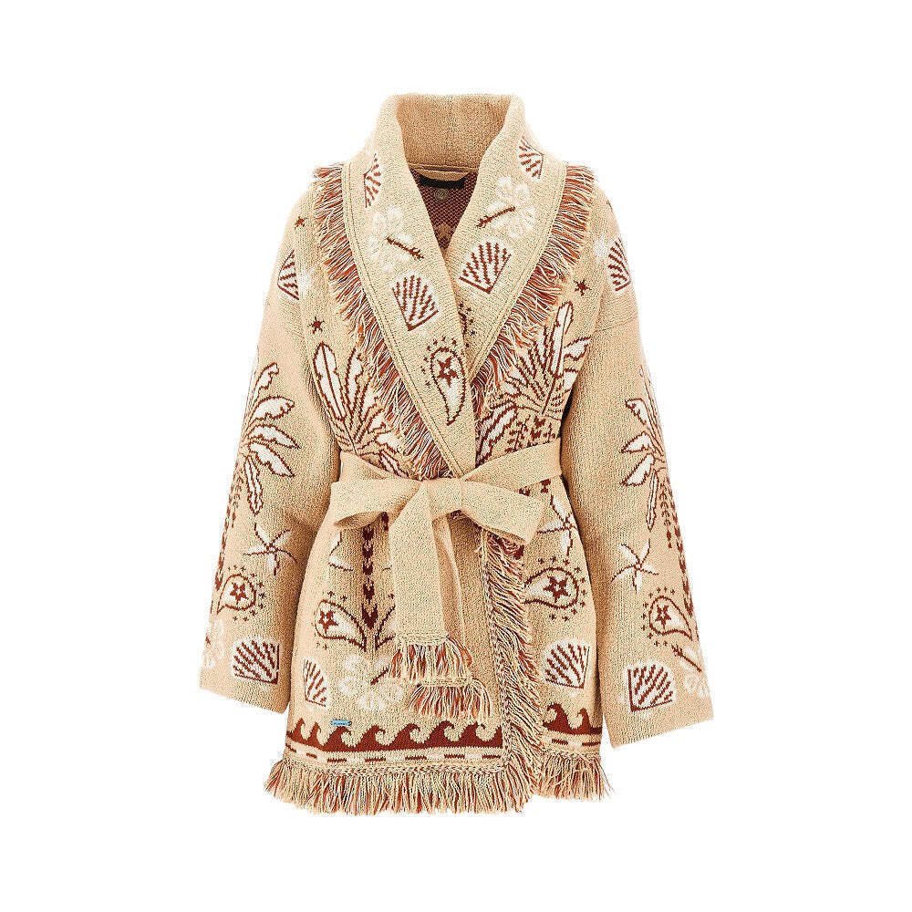 Alanui Echoes Of The Island Wool Blend Cardigan